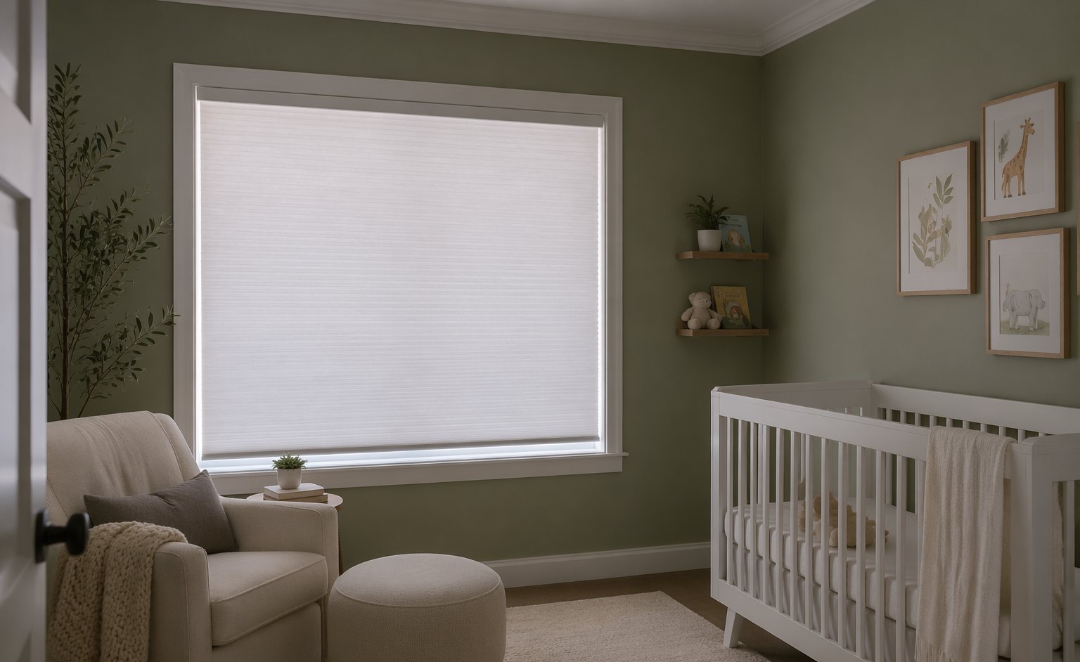 Blackout Cellular in a Nursery